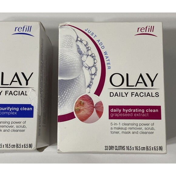 Olay Daily Facials Water Activated Dry Cloths 5-in-1 Make Up Remover Cleanser - Picture 3 of 9